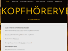 Tablet Screenshot of kopfhoererverstaerker.de